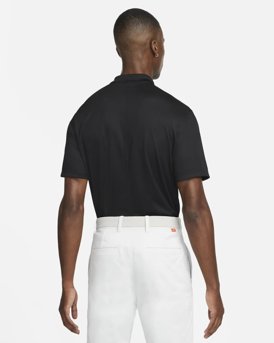 Nike Dri-FIT Victory Men's Golf Polo Shirt - Black/White, Moisture-Wicking, Breathable Performance Top