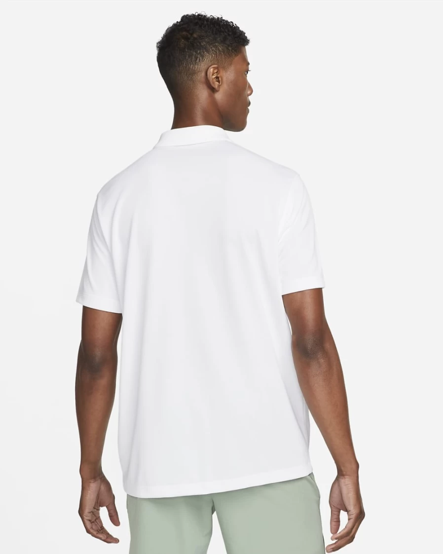 NikeCourt Dri-FIT Men's Tennis Polo Shirt - White/Black - Nike Official