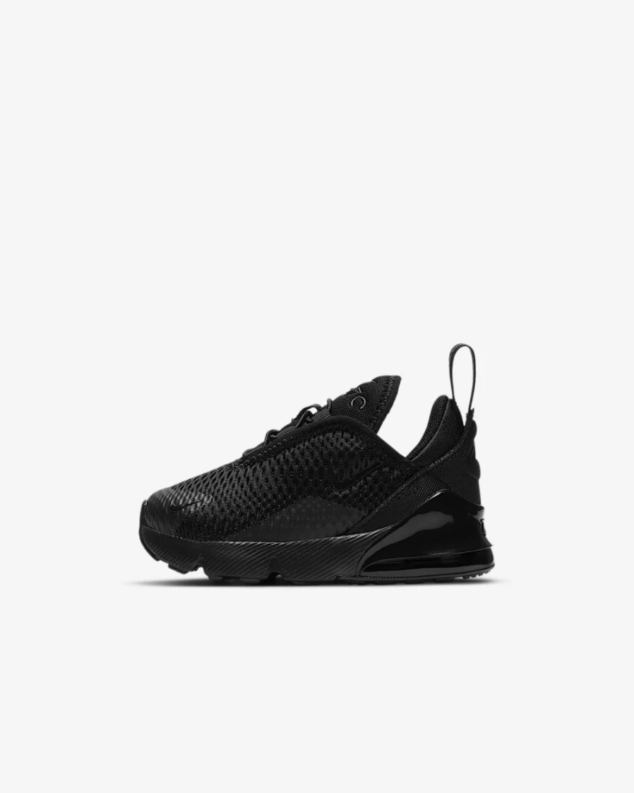 Nike Air Max 270 Black/Black Baby Toddler Shoes for Boys and Girls