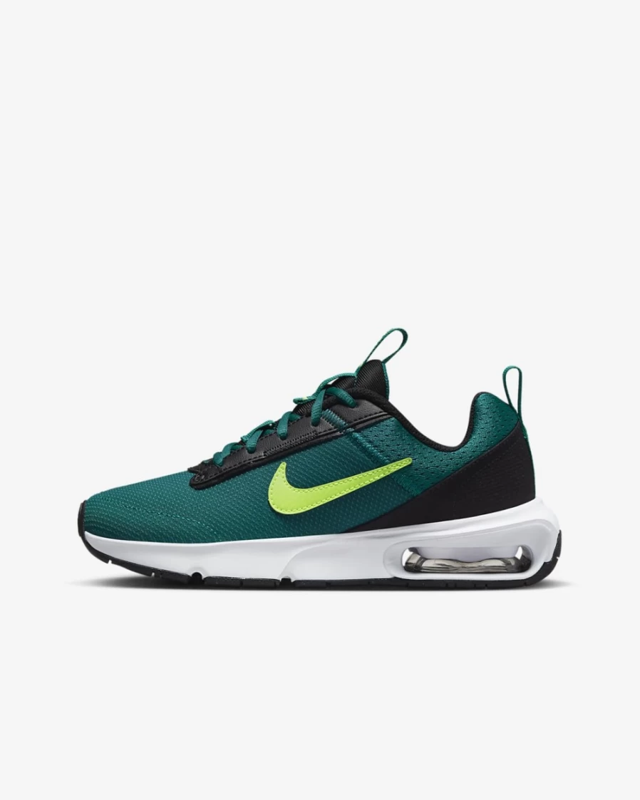 Nike Air Max INTRLK Lite Kids' Running Shoes - Bright Spruce/Black/White/Volt - Boys & Girls