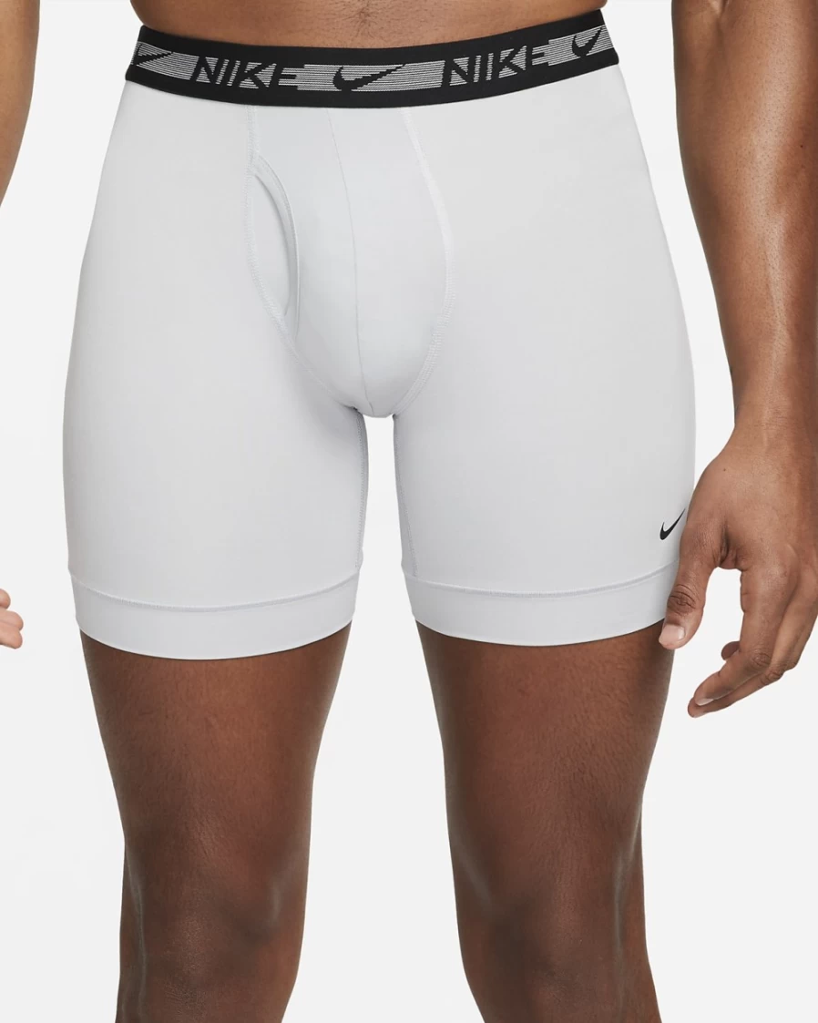 Nike Men's Dri-FIT Ultra-Stretch Micro Boxer Briefs 3-Pack - Multi-Color Moisture-Wicking Underwear