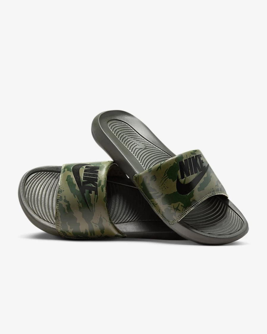 Nike Victori One Men's Slides - Medium Olive/Sequoia/Black Printed Sandals for Men