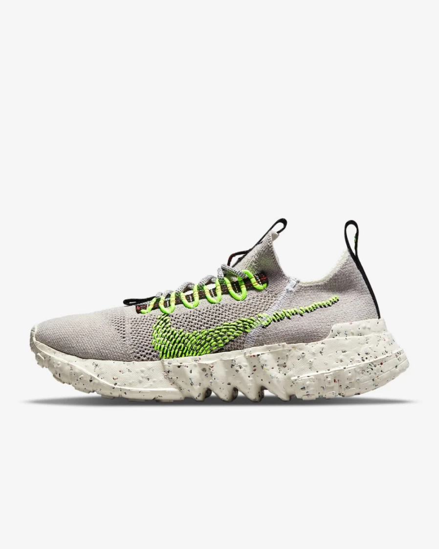 Nike Space Hippie 01 Men's Sneakers in Vast Grey/Black/White/Electric Green - Sustainable Running Shoes