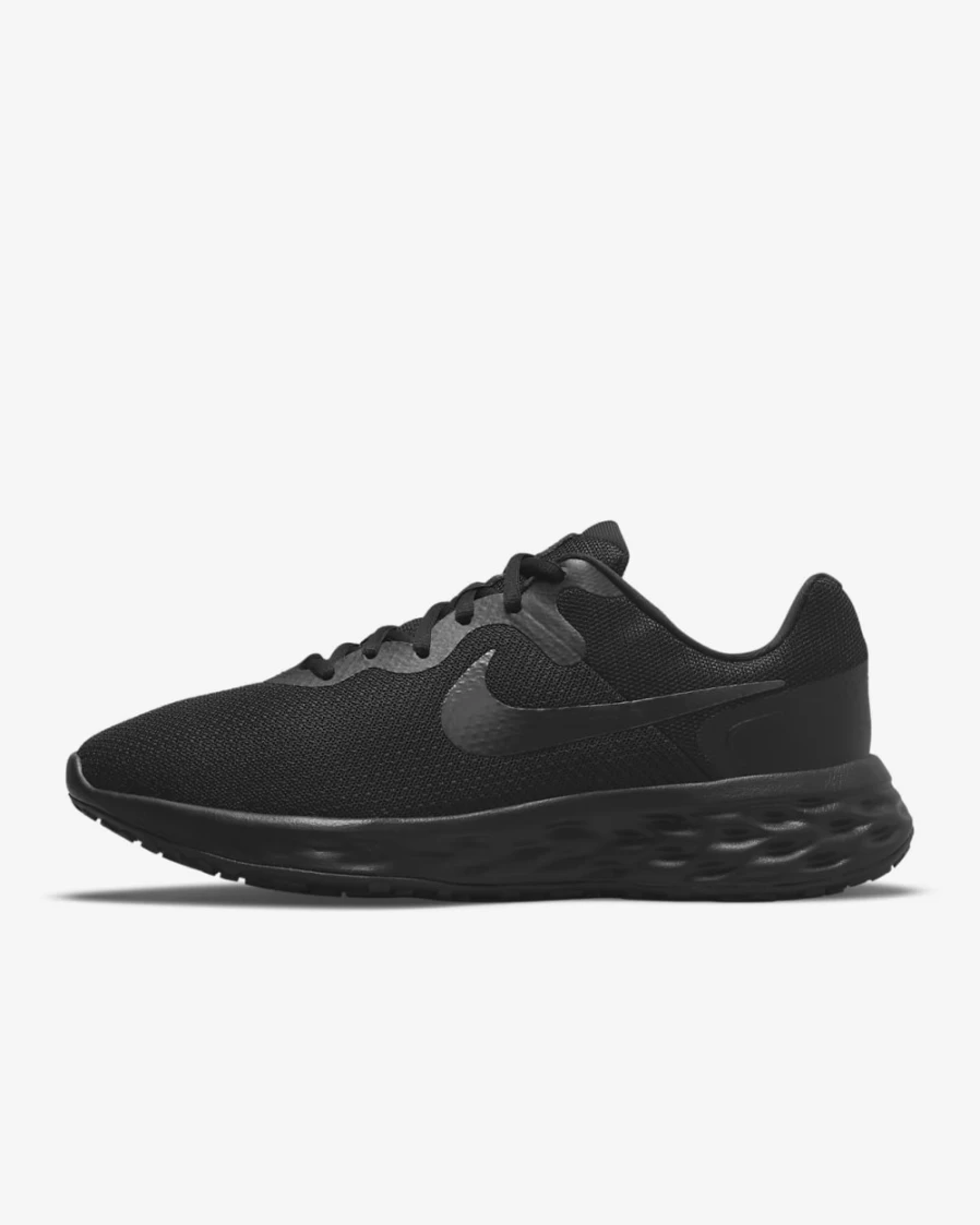 Nike Revolution 6 Men's Extra Wide Running Shoes - Black/Dark Smoke Grey/Black