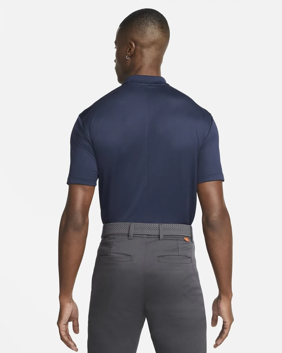 Nike Men's Dri-FIT Victory Golf Polo Shirt - Obsidian/White, Moisture-Wicking, Breathable Performance Top