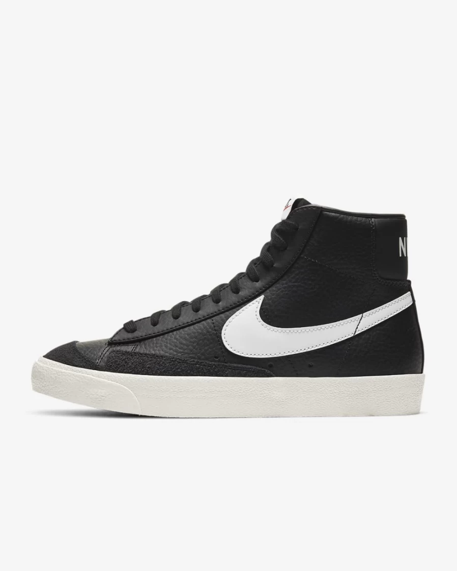 Nike Blazer Mid '77 Vintage Men's Sneakers in Black/Sail - Retro Basketball Shoes for Men