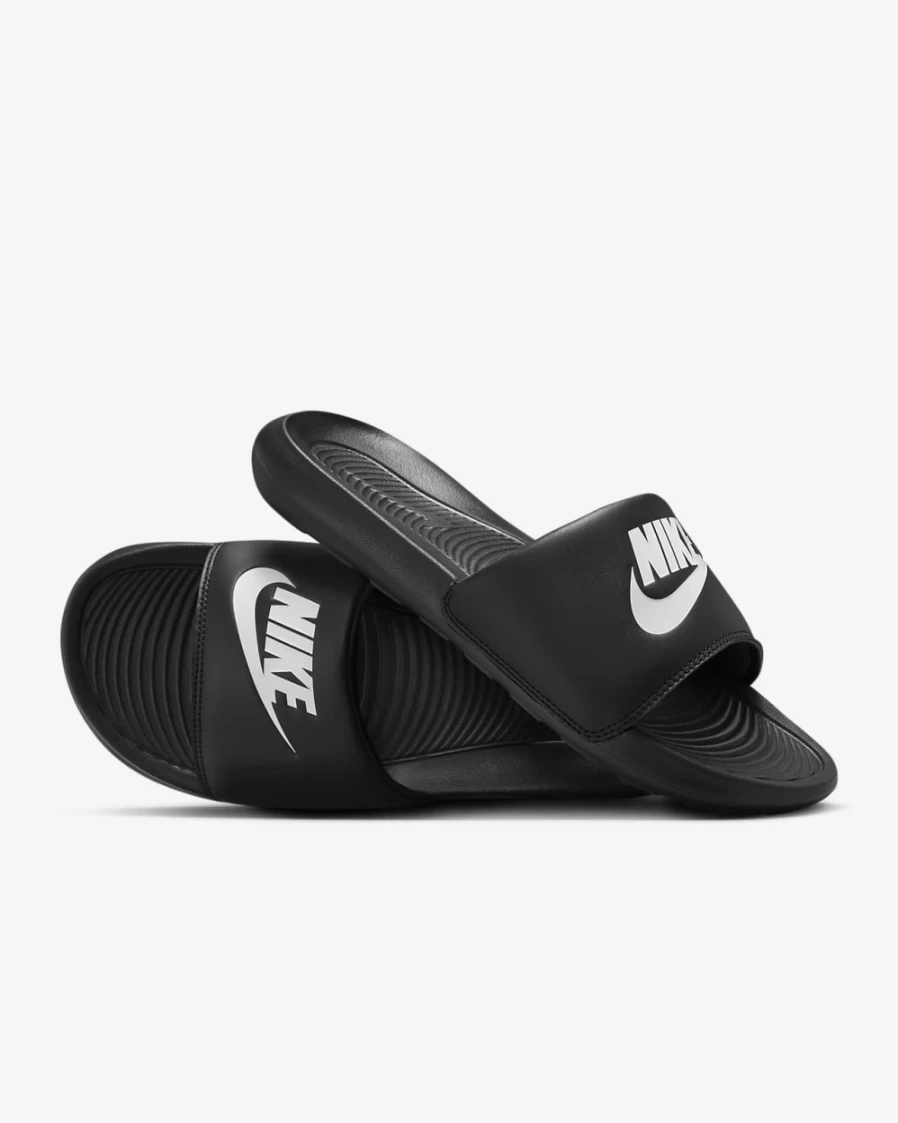 Nike Victori One Men's Slides - Black/White Comfortable Athletic Sandals for Men