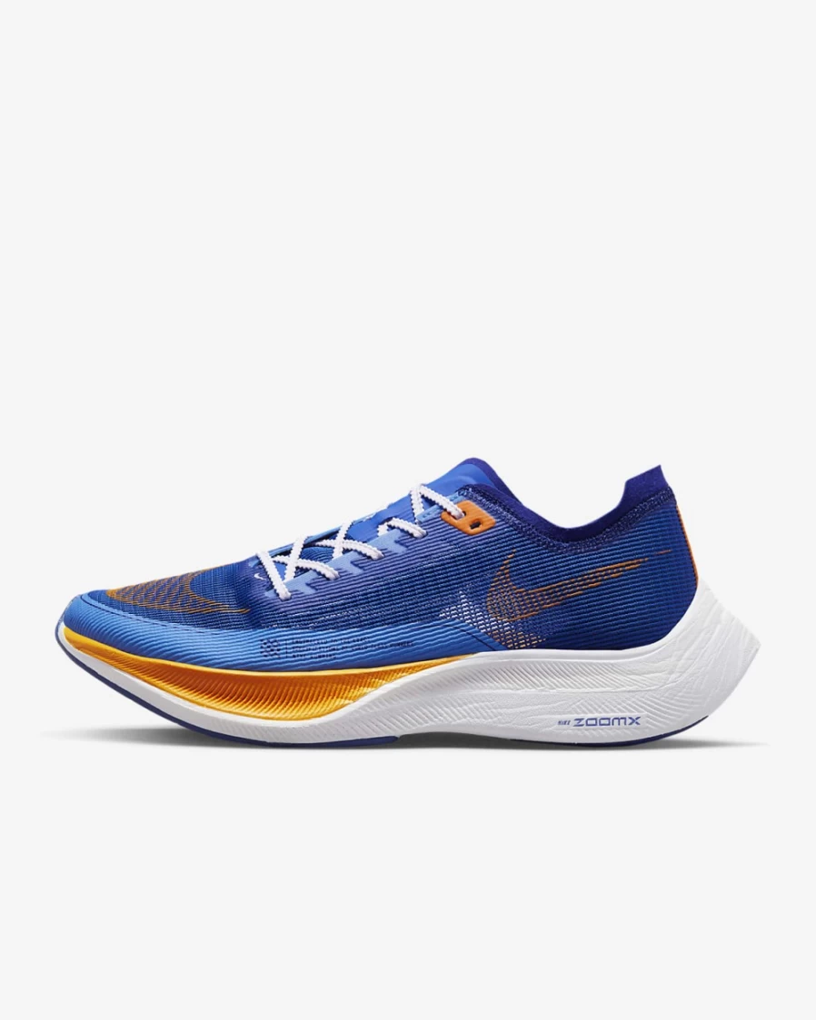 Nike Vaporfly 2 Men's Road Racing Shoes - Game Royal/White/University Blue/Vivid Orange