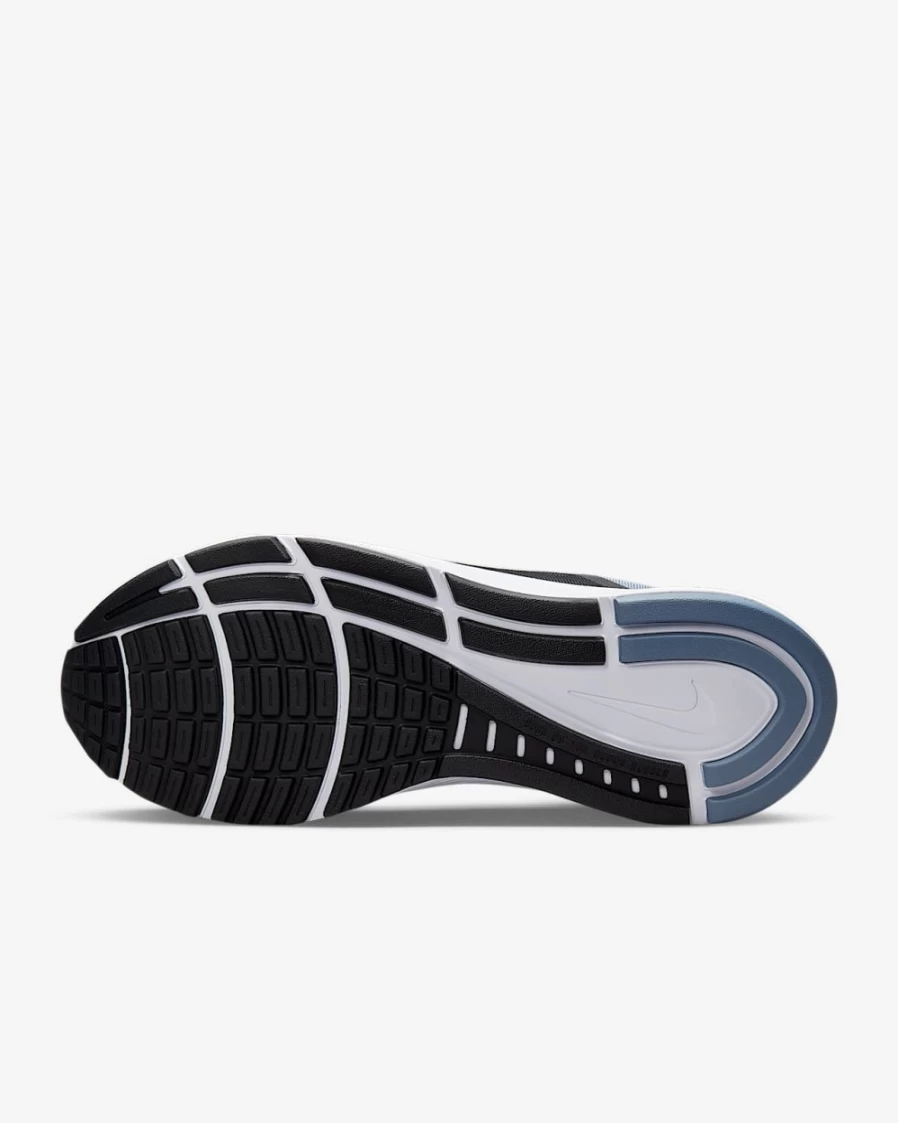 Nike Structure 24 Men's Road Running Shoes - Black/Ashen Slate/Cobalt Bliss/White | Lightweight Cushioned Trainers for Men