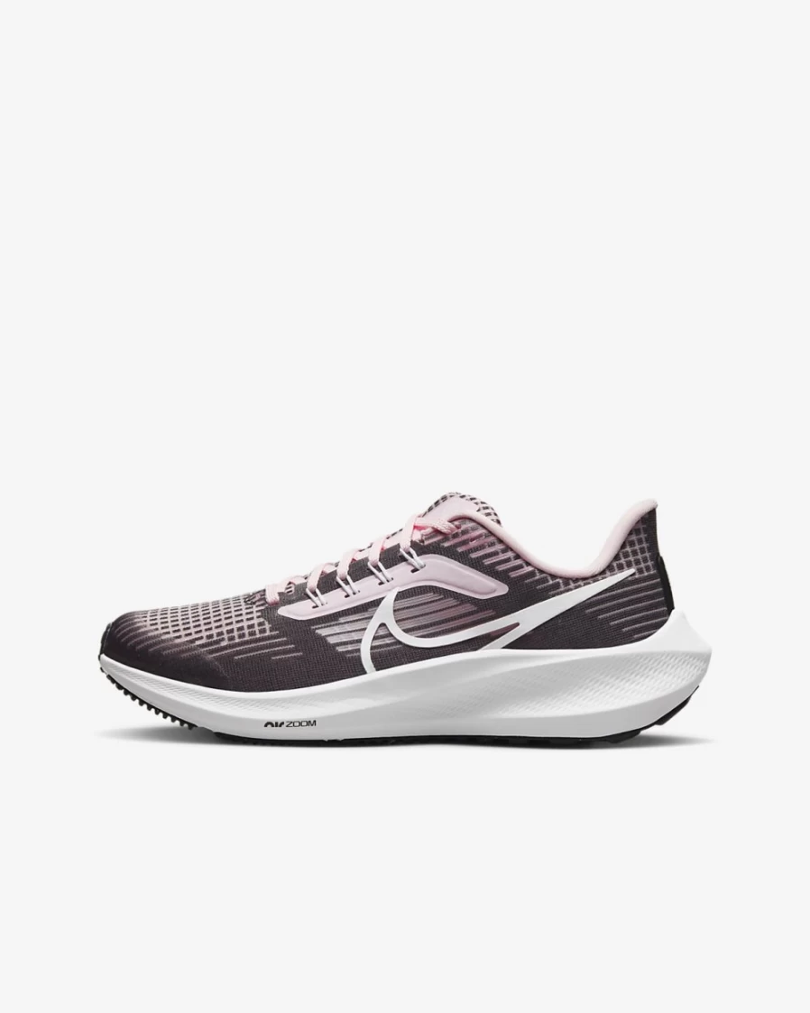 Nike Air Zoom Pegasus 39 Kids' Road Running Shoes - Pink Foam/Black/White for Boys & Girls