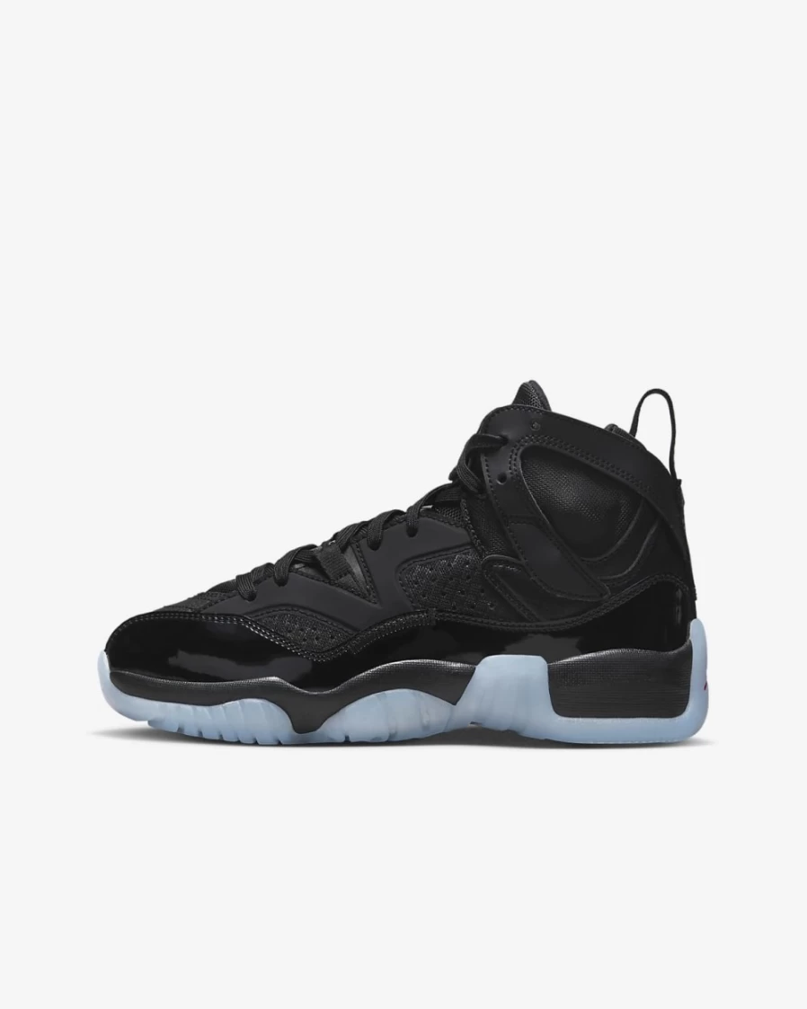 Nike Jumpman Two Trey Big Kids' Basketball Shoes - Black/White/University Red for Boys and Girls