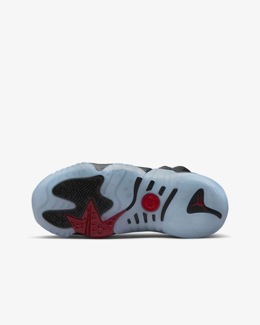 Nike Jumpman Two Trey Big Kids' Basketball Shoes - Black/White/University Red for Boys and Girls