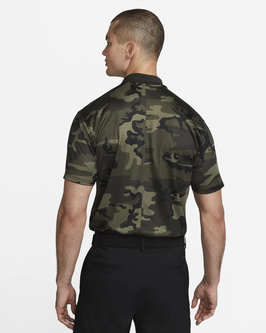 Nike Dri-FIT Victory+ Men's Golf Polo - Sequoia/Cargo Khaki/White Camo Performance Shirt