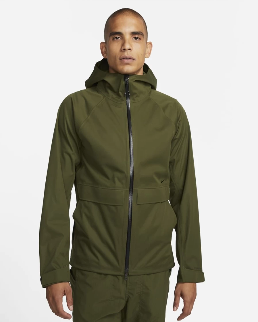Nike Storm-FIT ADV A.P.S. Men's Fitness Jacket - Rough Green/Black - Water-Resistant Training Jacket for Men