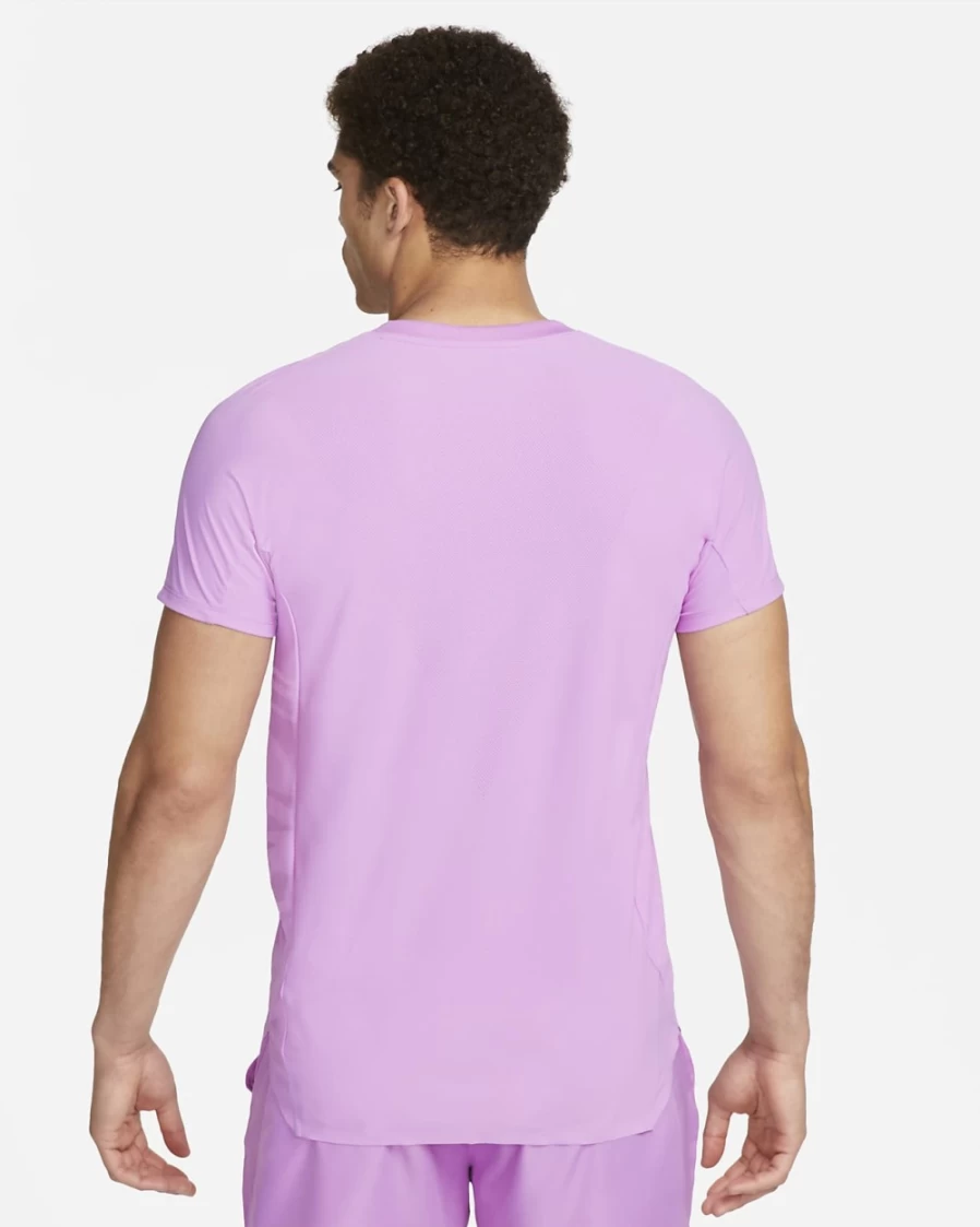 NikeCourt Dri-FIT ADV Slam Men's Tennis Polo - Rush Fuchsia/White, Moisture-Wicking Performance Top for Men