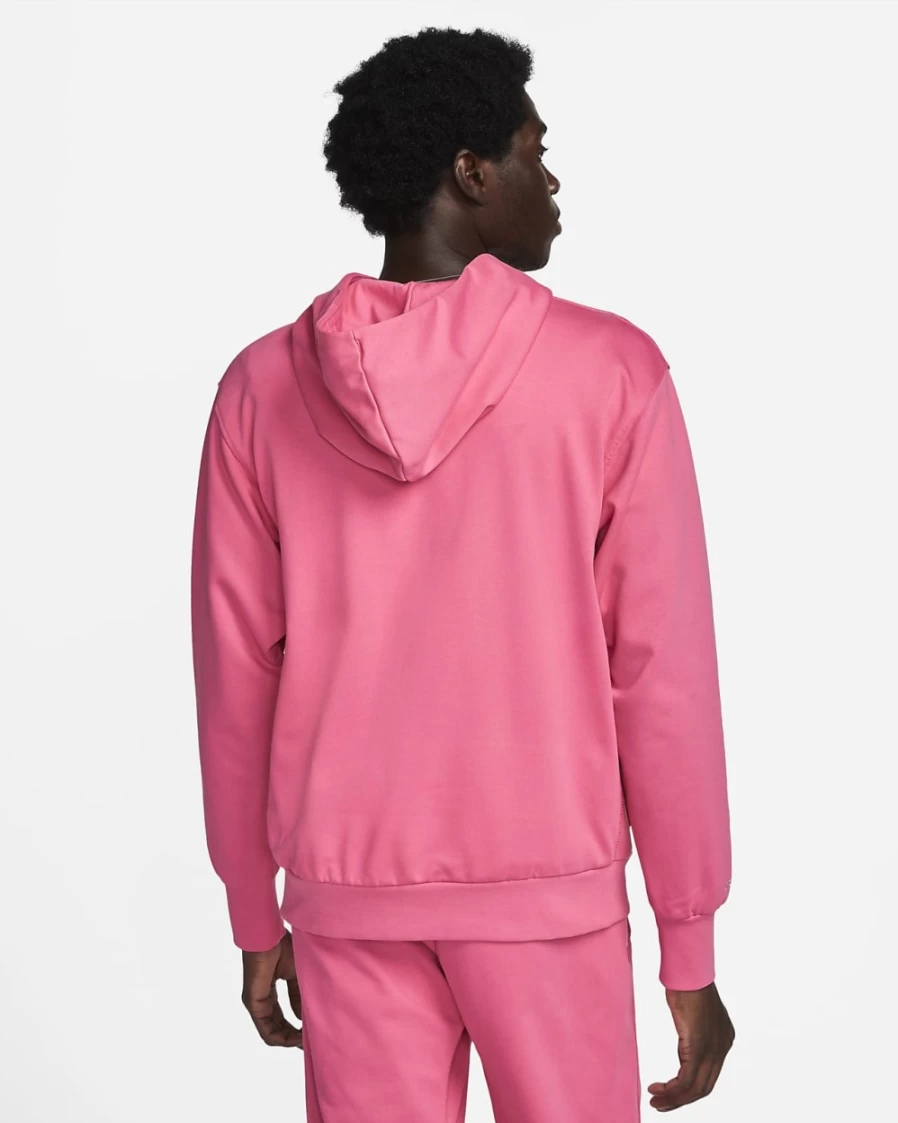 Nike Dri-FIT Men's Pullover Basketball Hoodie - Pinksicle/Pale Ivory
