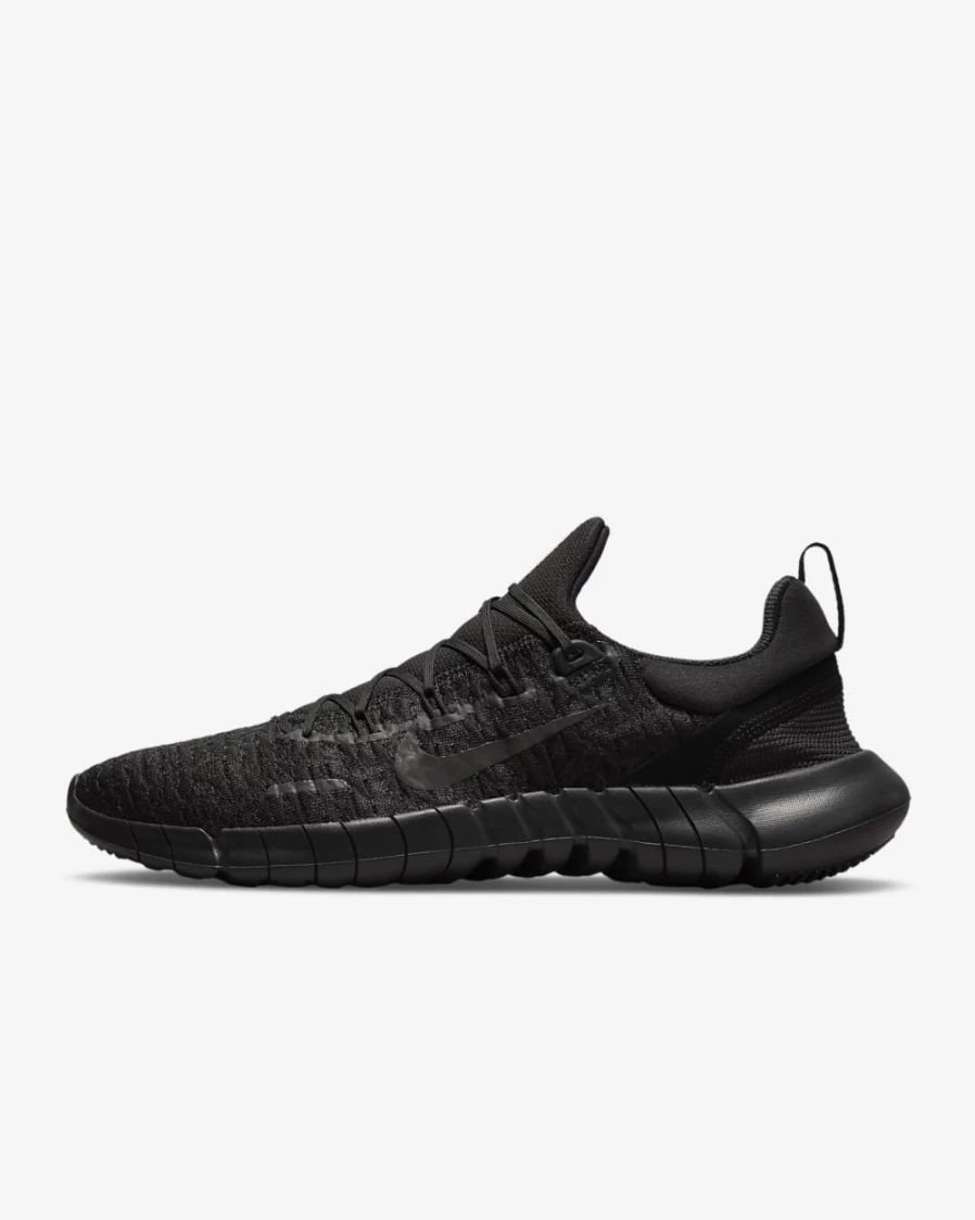 Nike Free Run 5.0 Men's Road Running Shoes - Black/Off Noir/Black