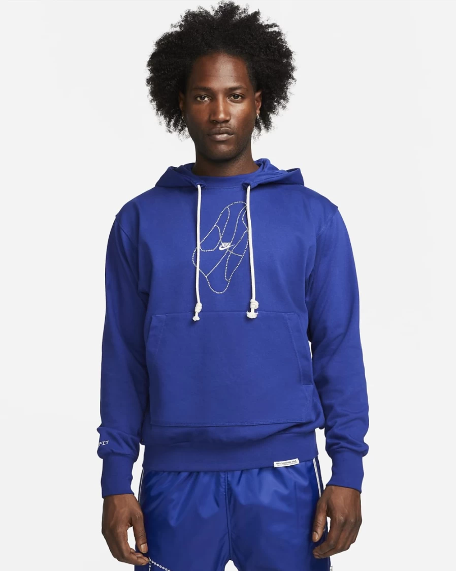 Nike Dri-FIT Men's Basketball Hoodie - Deep Royal Blue/Summit White Pullover Sweatshirt