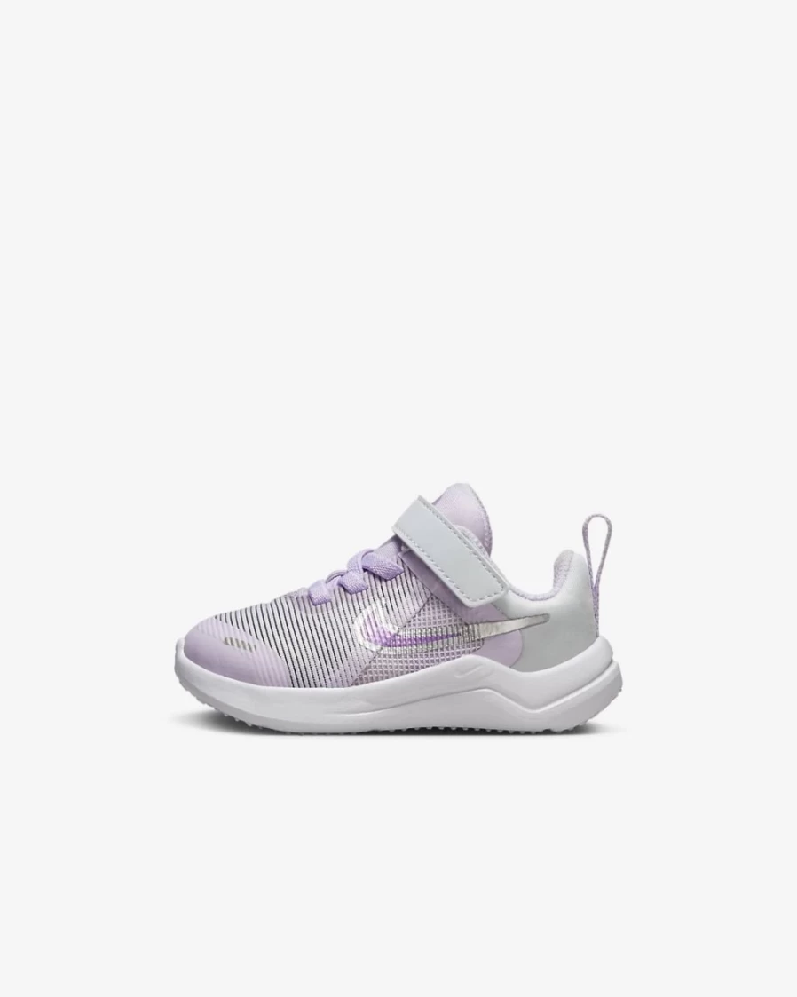 Nike Downshifter 12 Next Nature Baby Toddler Shoes for Boys & Girls - Violet Frost/Pure Platinum/Vivid Purple/Metallic Silver