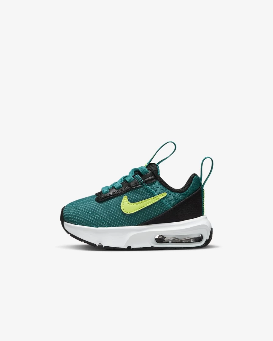 Nike Air Max INTRLK Lite Bright Spruce/Black/White/Volt Baby Toddler Shoes for Boys and Girls
