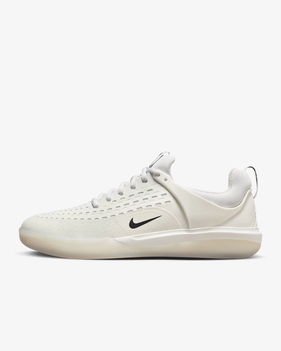 Nike SB Nyjah 3 Men's Skate Shoes in White/Summit White/Hyper Pink/Black - Skateboarding Sneakers for Men