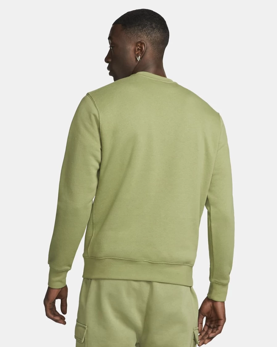 Nike Men's Club Fleece Crew Sweatshirt - Alligator/White - Sportswear Essential