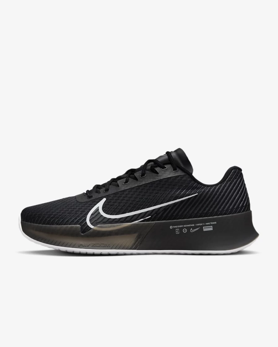 Nike Air Zoom Vapor 11 Men's Tennis Shoes - Black/Anthracite/White Hard Court Sneakers