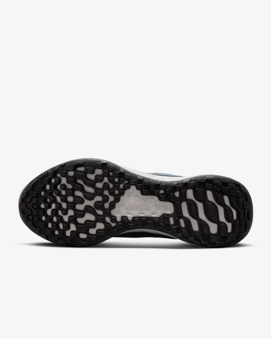 Nike Revolution 6 Next Nature Men's Running Shoes - Black/Cobblestone/Bright Crimson/Laser Blue for Road Training