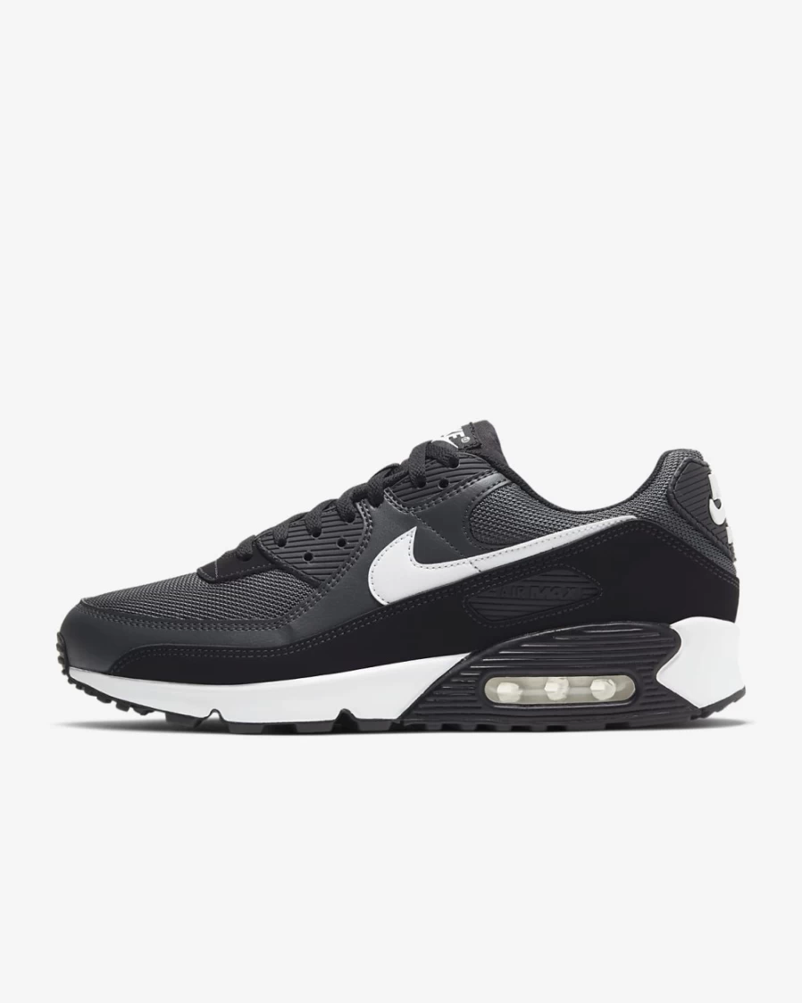 Nike Air Max 90 Men's Running Shoes - Iron Grey/Dark Smoke Grey/Black/White
