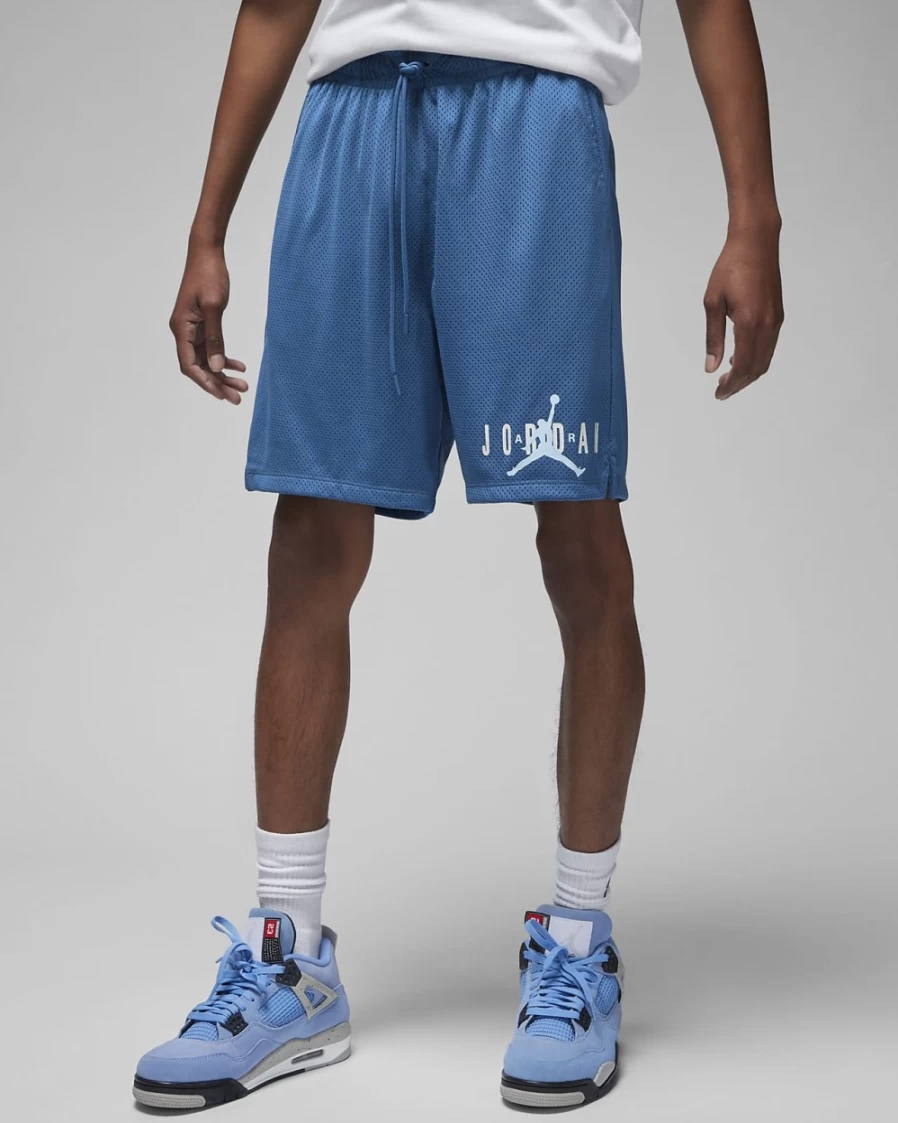 Nike Jordan Essentials Men's True Blue Mesh Basketball Shorts