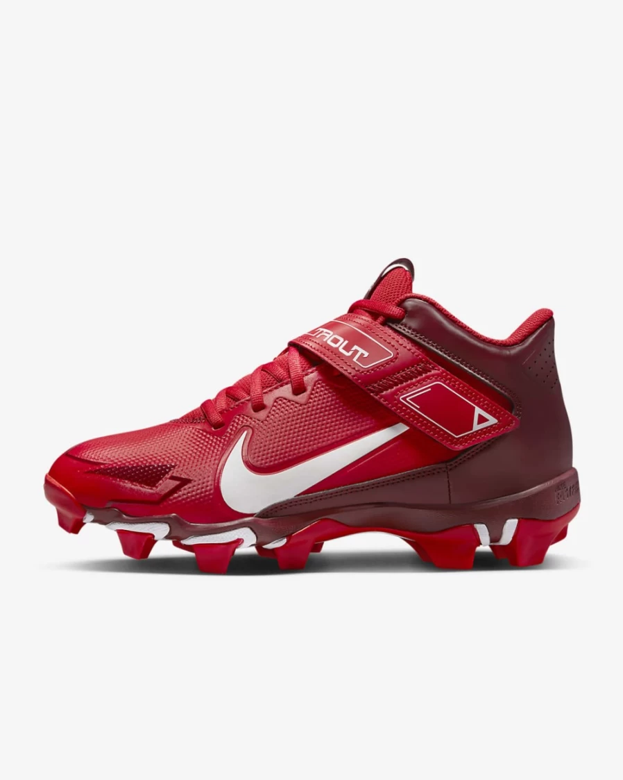Nike Force Trout 8 Keystone Men's Baseball Cleats - University Red/Team Red/Habanero Red/White