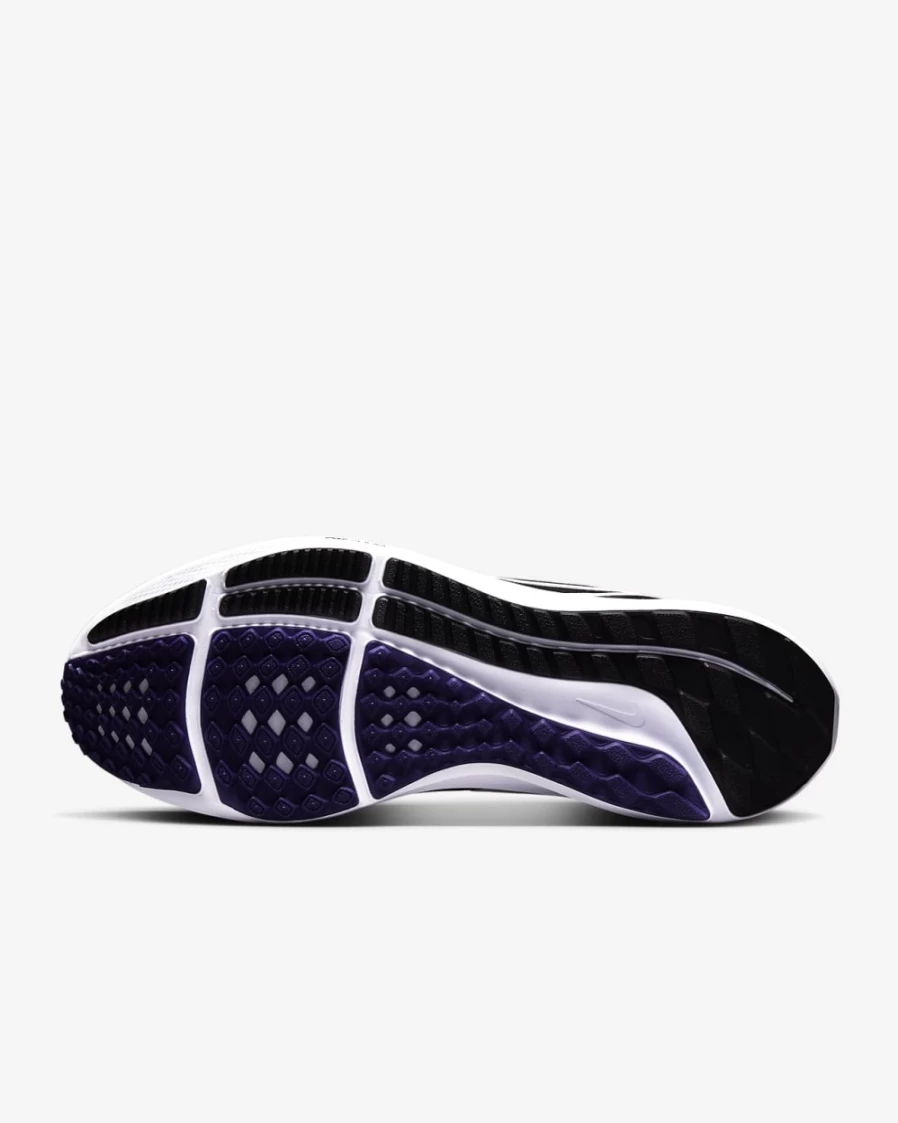 Nike Pegasus 39 Men's Road Running Shoes - NFL Baltimore Ravens Edition - Black/Black/Court Purple/White