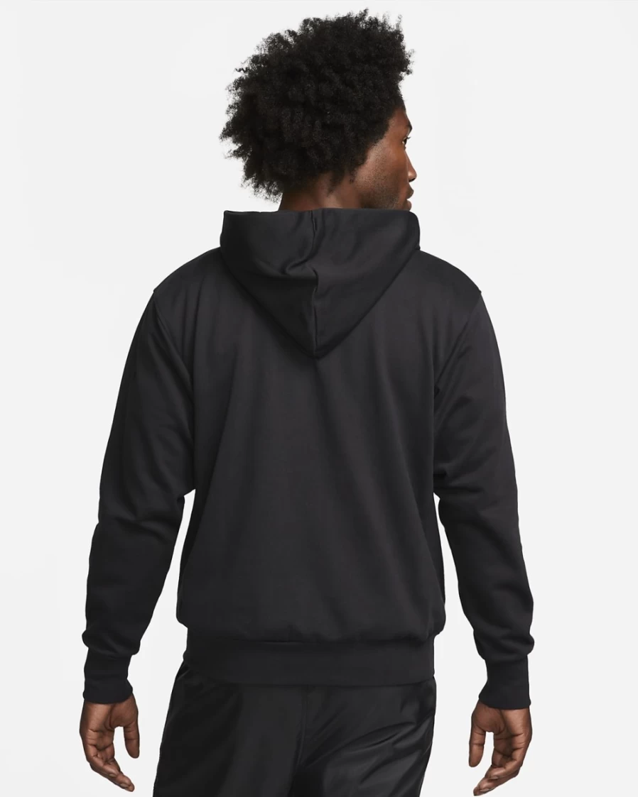 Nike Dri-FIT Men's Basketball Hoodie - Black/Summit White Pullover for Training & Casual Wear