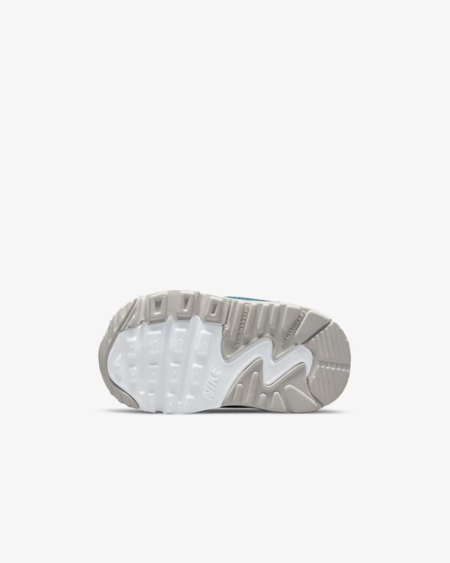 Nike Air Max 90 Toggle Baby Toddler Shoes - White/Bright Spruce/Phantom/Barely Volt - Unisex Boys Girls Sneakers