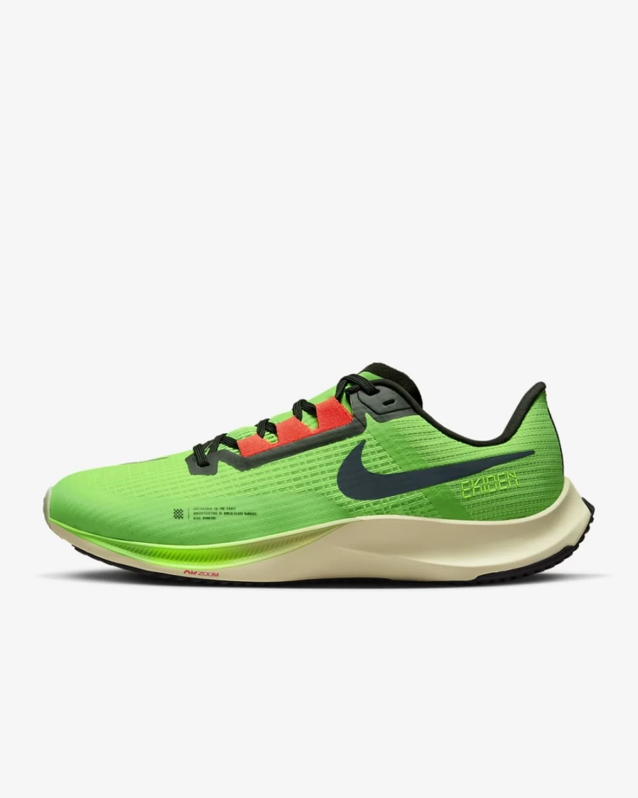 Nike Air Zoom Rival Fly 3 Men's Road Racing Shoes - Scream Green/Black/Coconut Milk/Bright Crimson