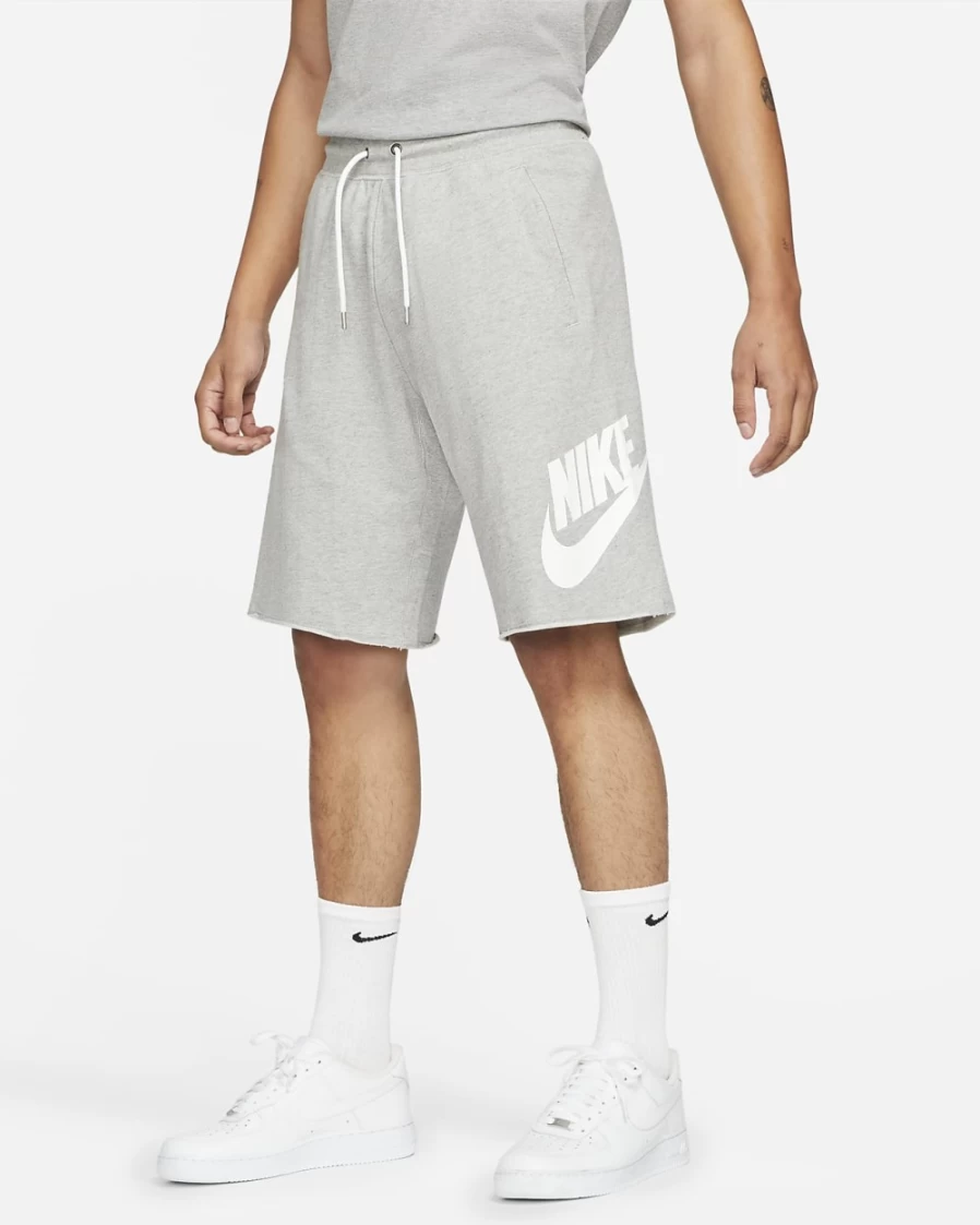Nike Men's Dark Grey Heather Sportswear Shorts - Athletic Comfort Fit