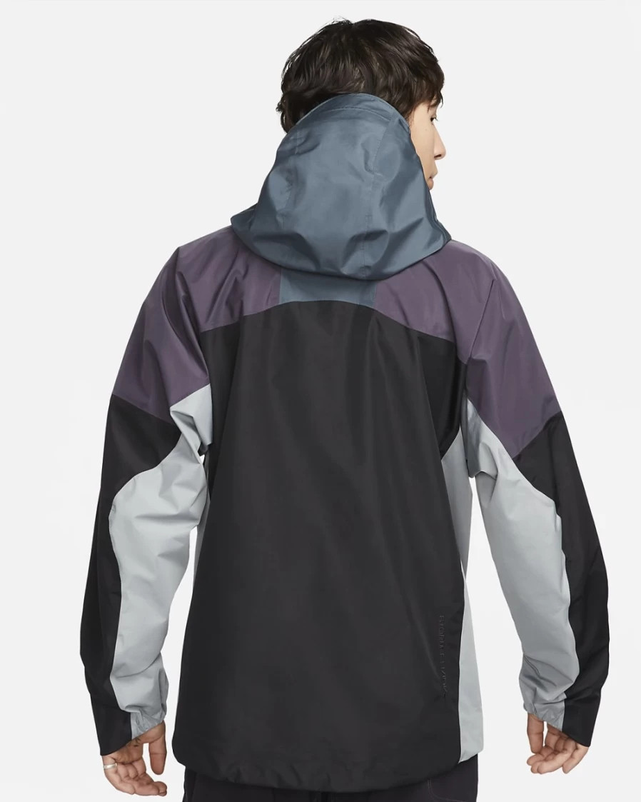 Nike Storm-FIT ADV ACG "Chain of Craters" Men's Waterproof Jacket in Faded Spruce/Black/Mica Green/Summit White