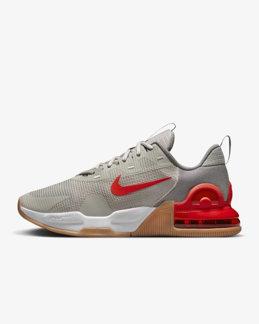 Nike Air Max Alpha Trainer 5 Men's Training Shoes - Cobblestone/Flat Pewter/White/Light Crimson