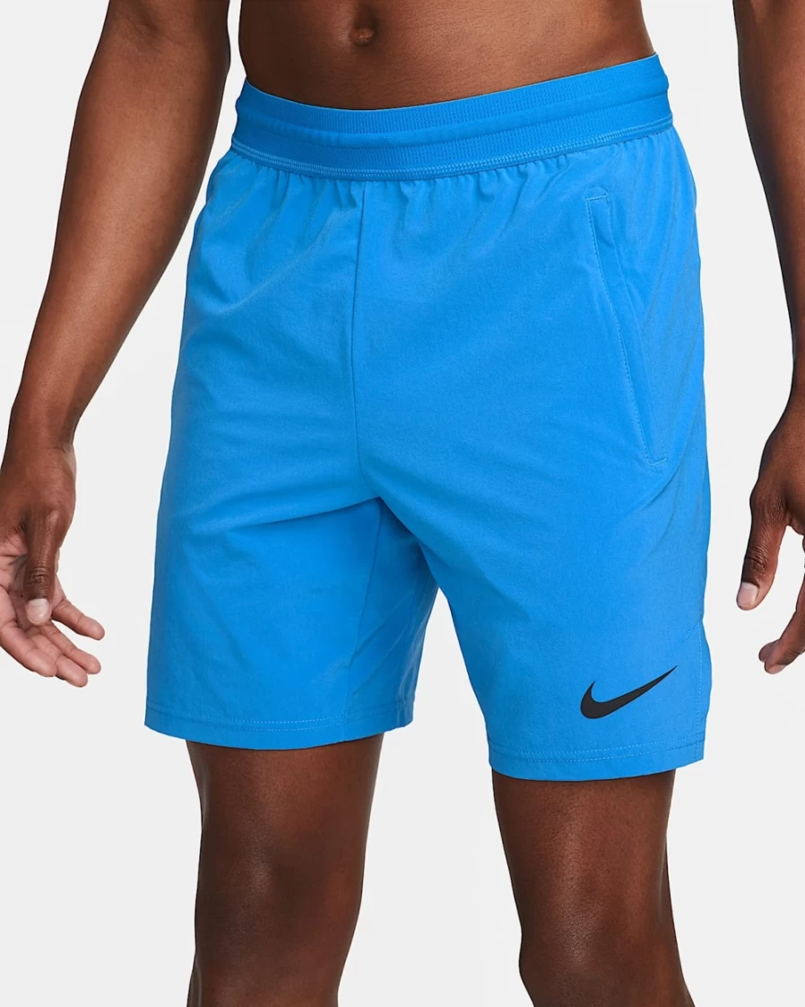 Nike Pro Dri-FIT Flex Vent Max Men's 8" Training Shorts in Light Photo Blue/Black