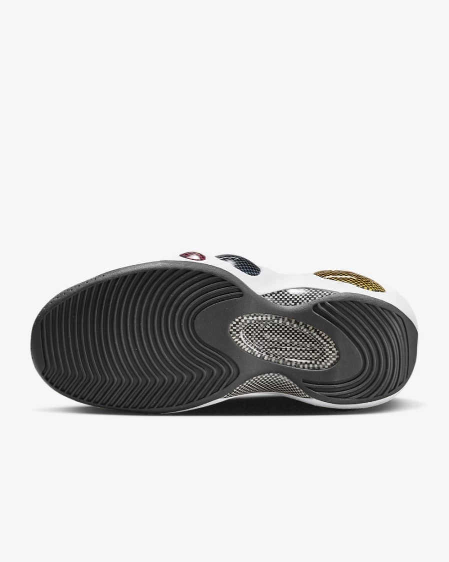 Nike Air Zoom Flight 95 Men's Basketball Shoes - Light Orewood Brown/University Gold/University Red/Blue Cobalt