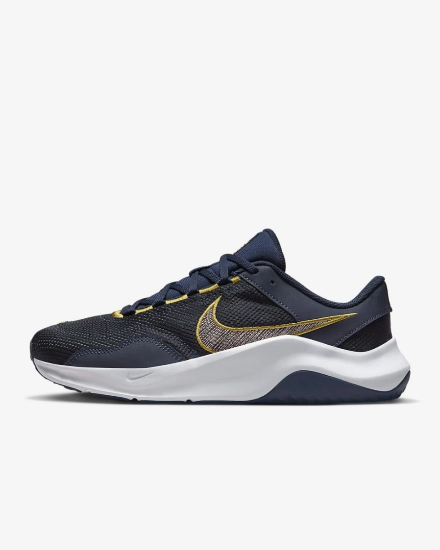 Nike Legend Essential 3 Next Nature Men's Training Shoes - Obsidian/Armory Navy/Golden Moss/Arctic Orange