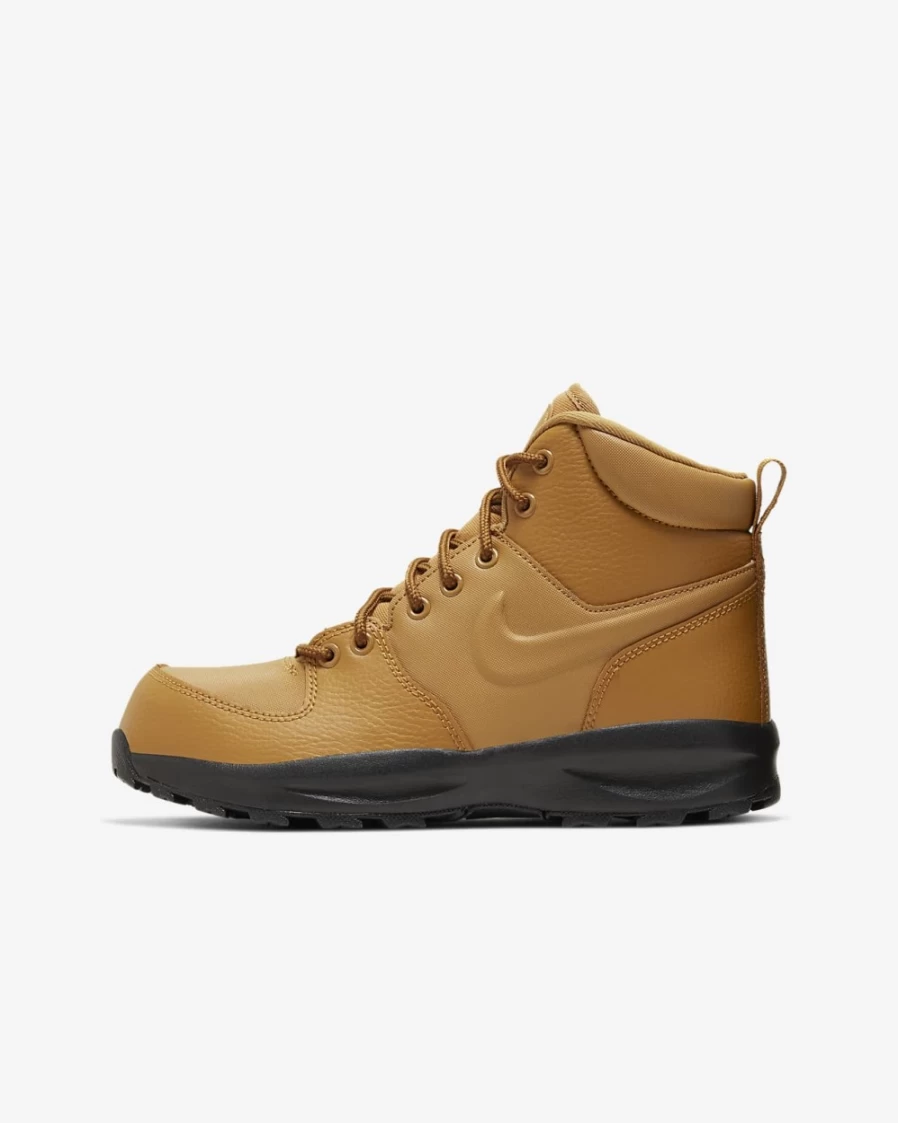 Nike Manoa LTR Wheat/Black/Wheat Boots for Boys and Girls - Big Kids' Outdoor Shoes