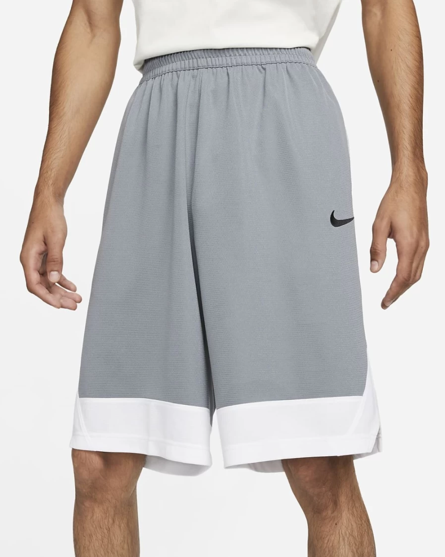Nike Dri-FIT Icon Men's Basketball Shorts - Cool Grey/White/Black - Breathable Performance Shorts for Men