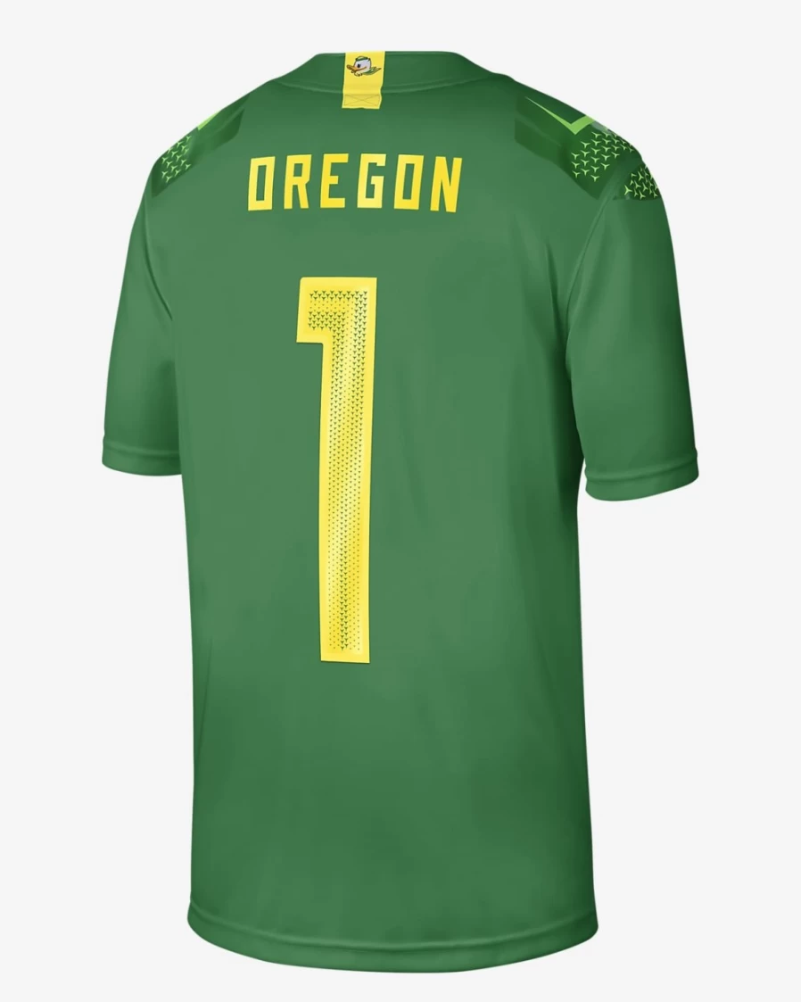 Nike Oregon Ducks Apple Green Men's Football Game Jersey - Official College Team Apparel