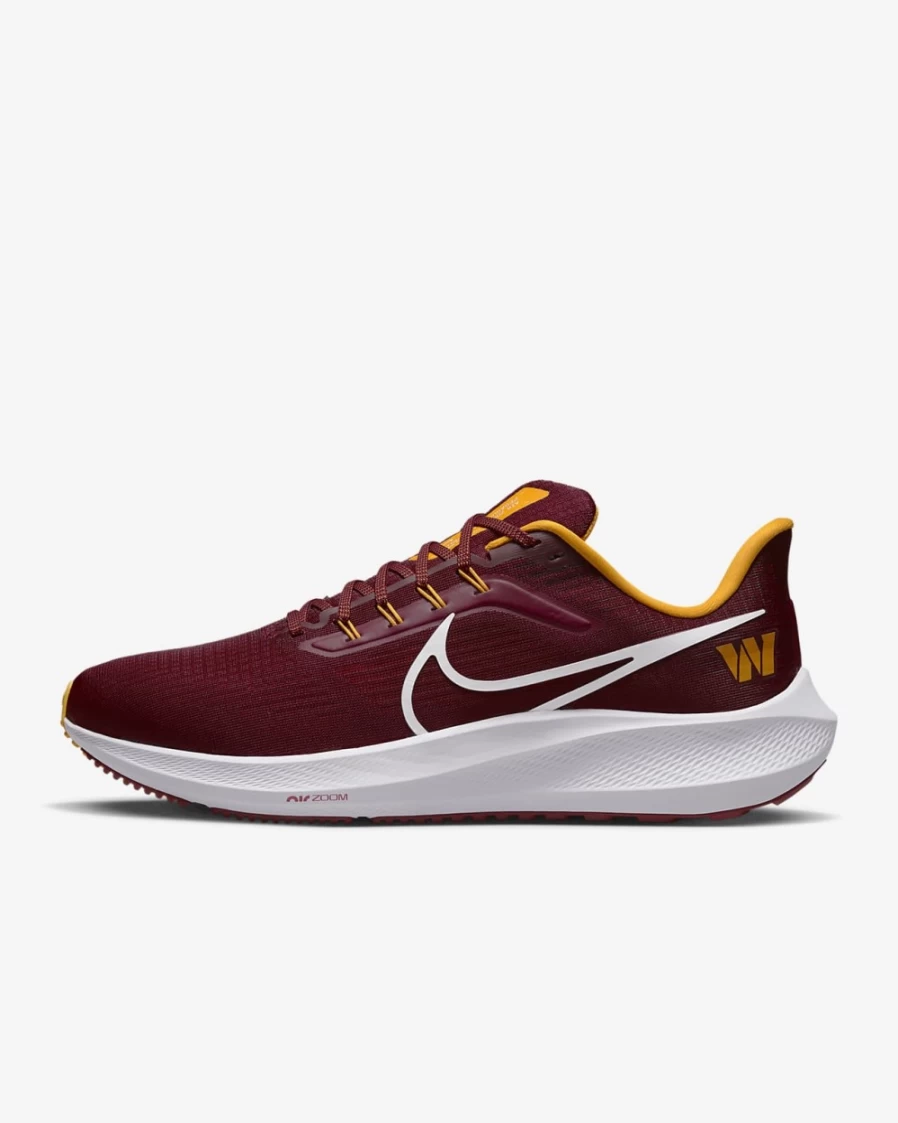 Nike Pegasus 39 Men's Road Running Shoes - Washington Commanders Team Red/University Gold/White NFL Edition