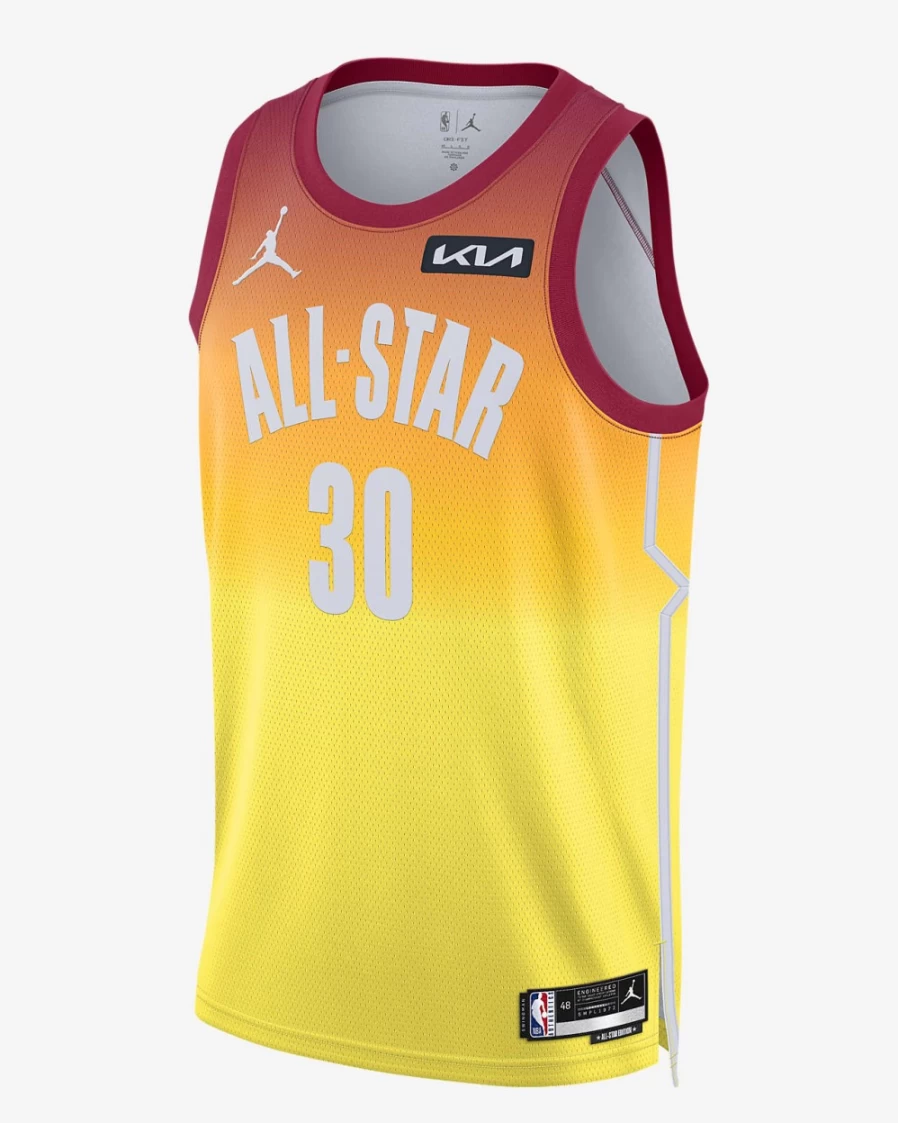 Nike Men's Jordan Dri-FIT NBA Swingman Jersey - Stephen Curry 2023 All-Star Edition, Carmine