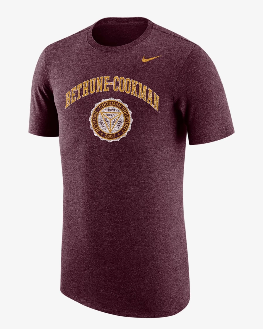 Nike Bethune-Cookman Wildcats Men's Deep Maroon Heather T-Shirt