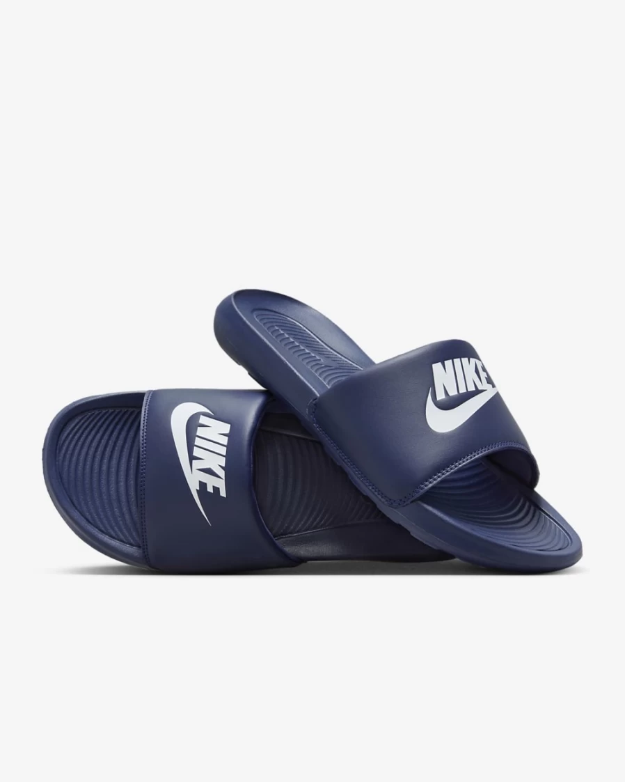 Nike Victori One Slides for Men in Midnight Navy/White - Comfortable Athletic Sandals