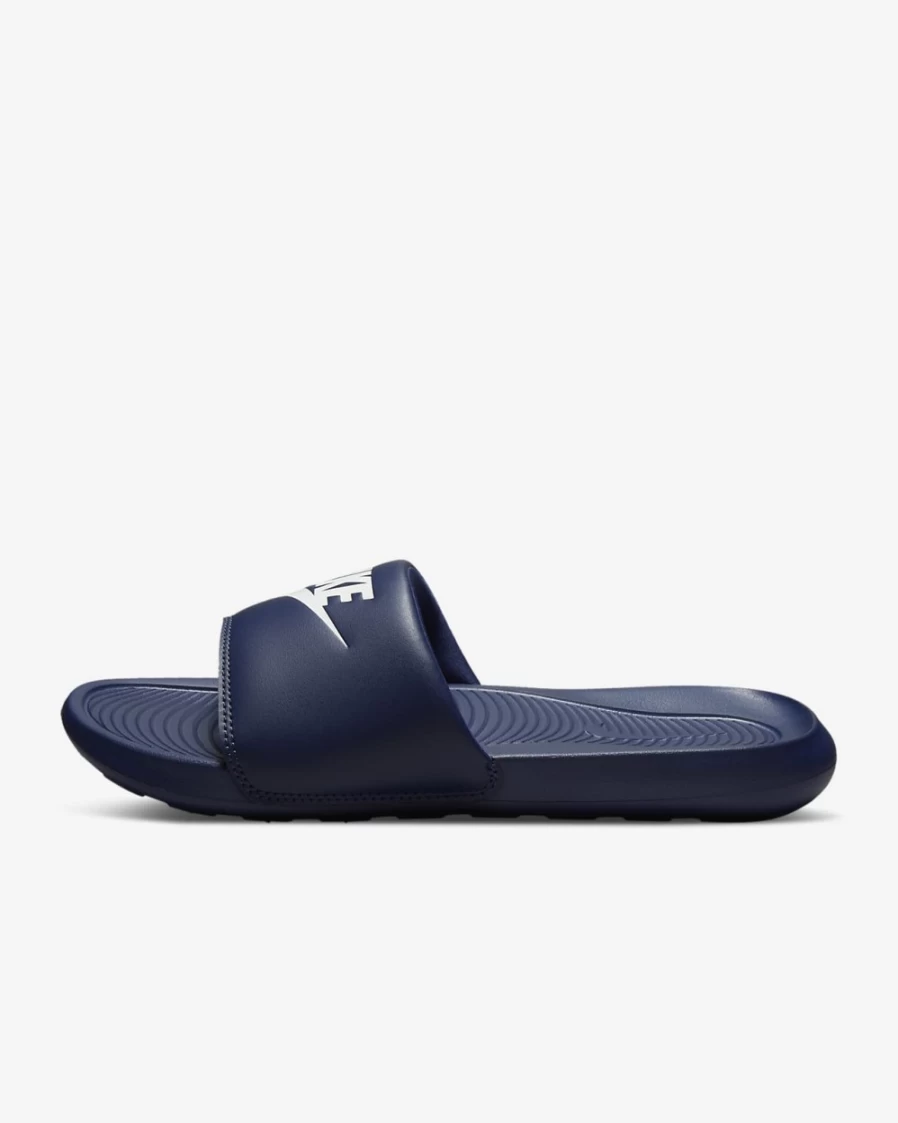 Nike Victori One Slides for Men in Midnight Navy/White - Comfortable Athletic Sandals