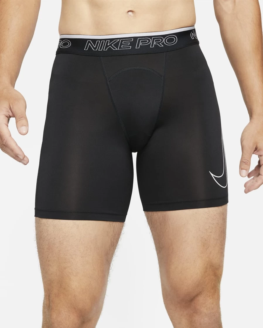 Nike Pro Dri-FIT Men's Training Shorts - Black/White - Moisture-Wicking & Breathable